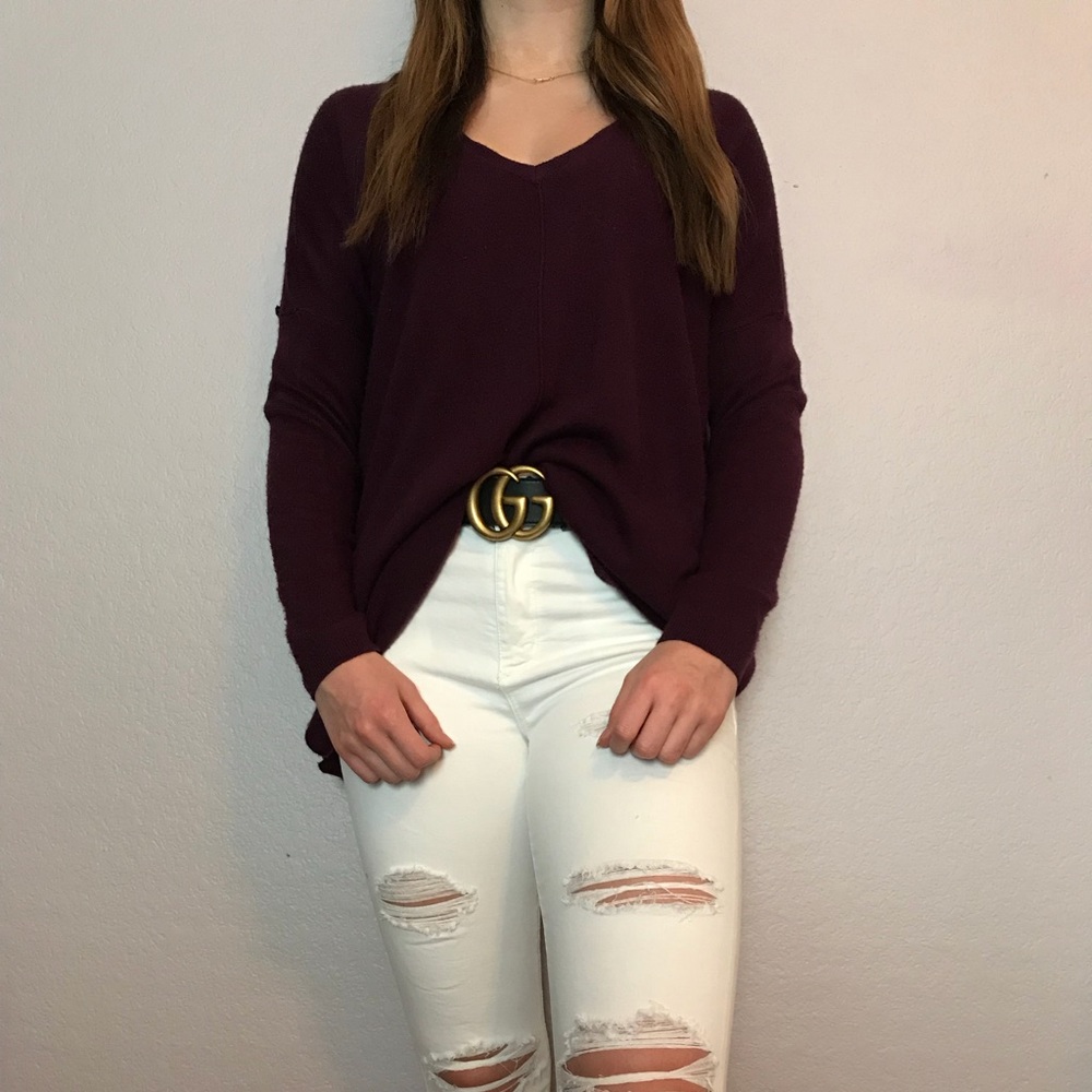 The impeccable pig maroon sweater